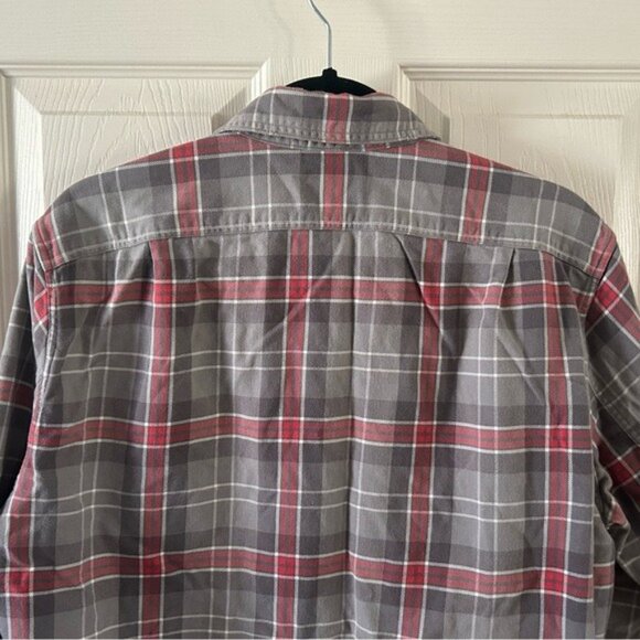 J Crew 100% Cotton Flannel Plaid Button Down Shirt Sz Medium Fall Winter Preppy - Picture 14 of 15